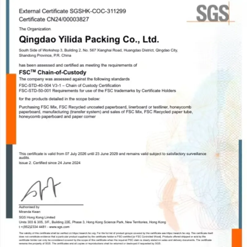 Firma Qingdao Yilida Packaging przeprowadziła specjalne szkolenie dotyczące systemu zarządzania łańcuchem dostaw i popytu FSC.