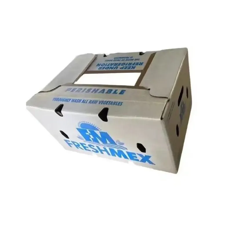 Pudełko z tektury falistej z nadrukiem i woskiem